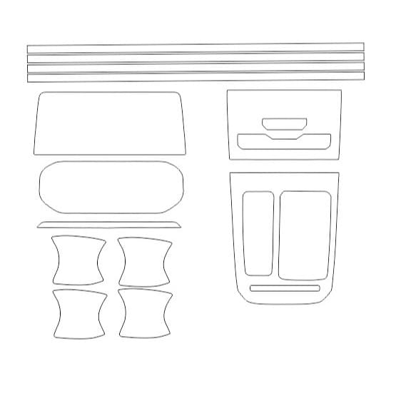 KIT TIGGO 7 ( PELICULA MULTIMIDIA, VELOCIMENTO, QUINA DE PORTA, MACANETA, AR, CONSOLE E FRISO( abaixo da tela)