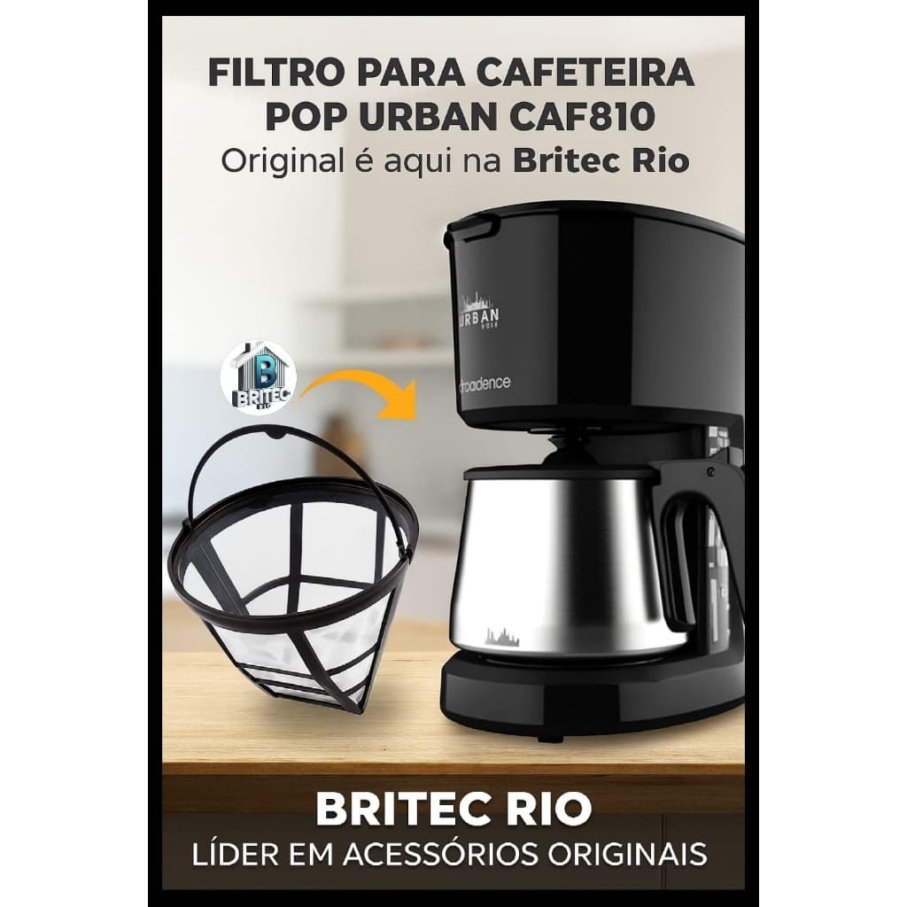 Filtro Lavável Para Cafeteira Cadence Urban Pop Caf810 (30 xícaras)