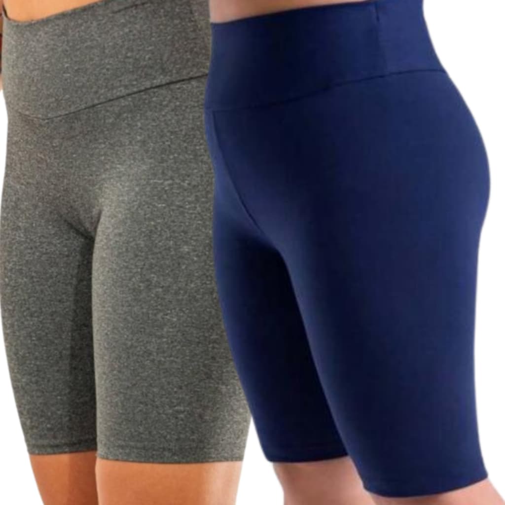 Bermuda Do P ao Plus Size Shorts Feminina Levanta Bumbum Fitness Zero Transparência Feminino Fitness Academia