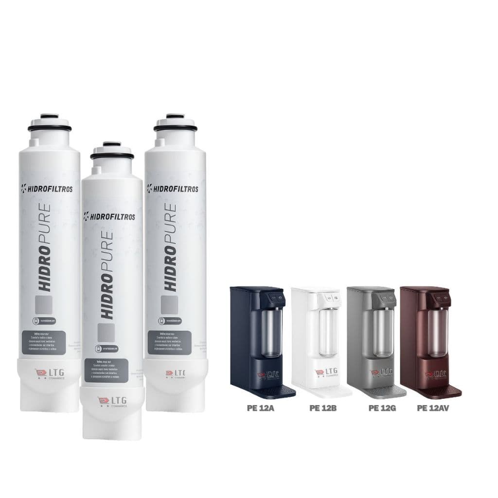Kit 3 Refil Para Eletrolux Filtro Água Pe12a Pe12b Pe12g