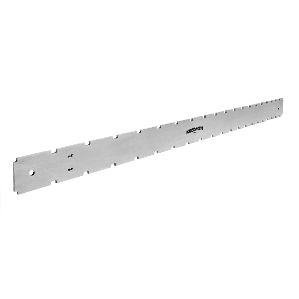Régua Entalhada Escala Aço Inox Ajuste Tensor Braço Baixo Ferramentas Luthier Kosmon