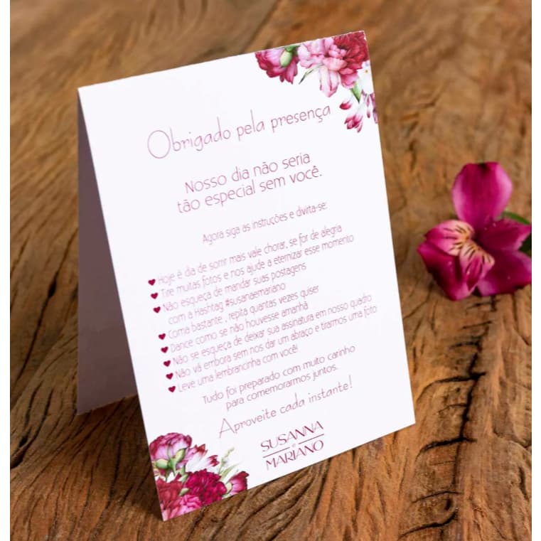 Kit com Plaquinhas de agradecimento Centro de Mesa Personalizado Aniversário 1 Ano Casamento Festa