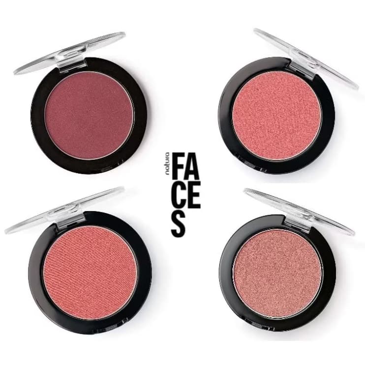 Blush Color Natura Faces 3g - Rosa 69 ou Coral 85 ou Bronze 47 ou Vinho 28