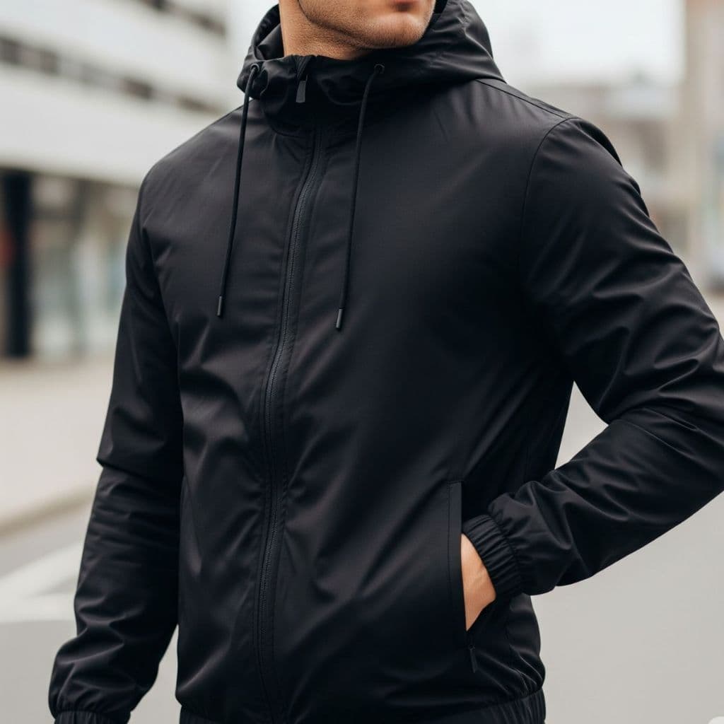 Jaqueta Corta Vento Masculino Impermeável Liso – Ideal para Vento e Chuva