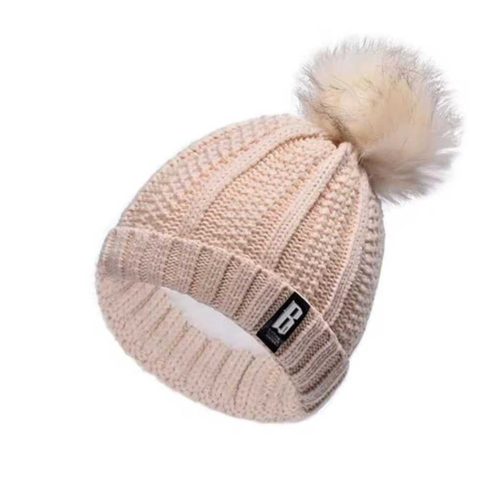 Touca Gorro PomPom Forrada Lã Inverno Frio Intenso Touca Luxo