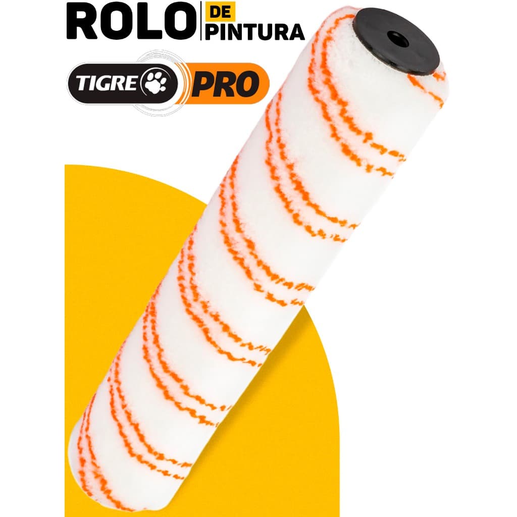 Rolo Para Pintura 30cm Parede Teto Multiuso Tinta Látex Acrílica 100% Lã Sintética Profissional Sem Cabo