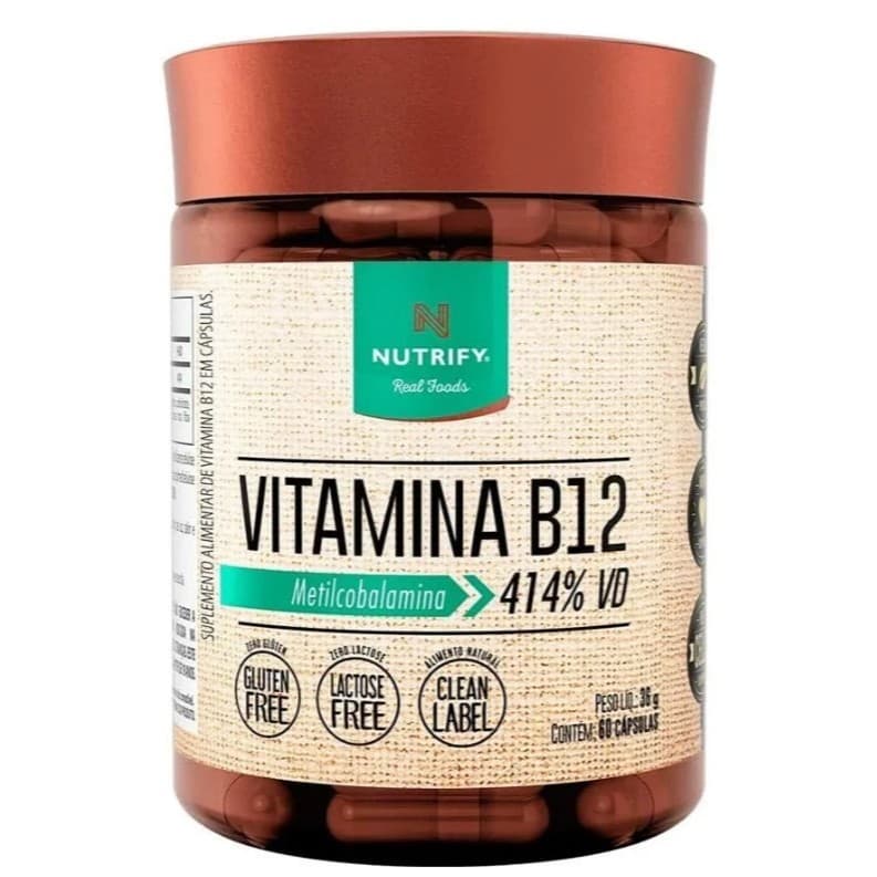 Vitamina B12 Metilcobalamina 414% 60caps Nutrify