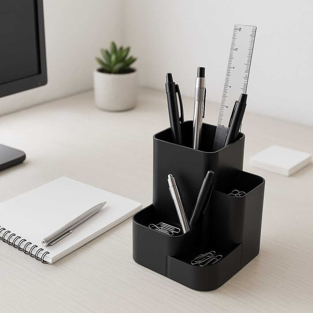Organizador de Mesa Escritório Multifuncional – Porta Canetas | Design Minimalista