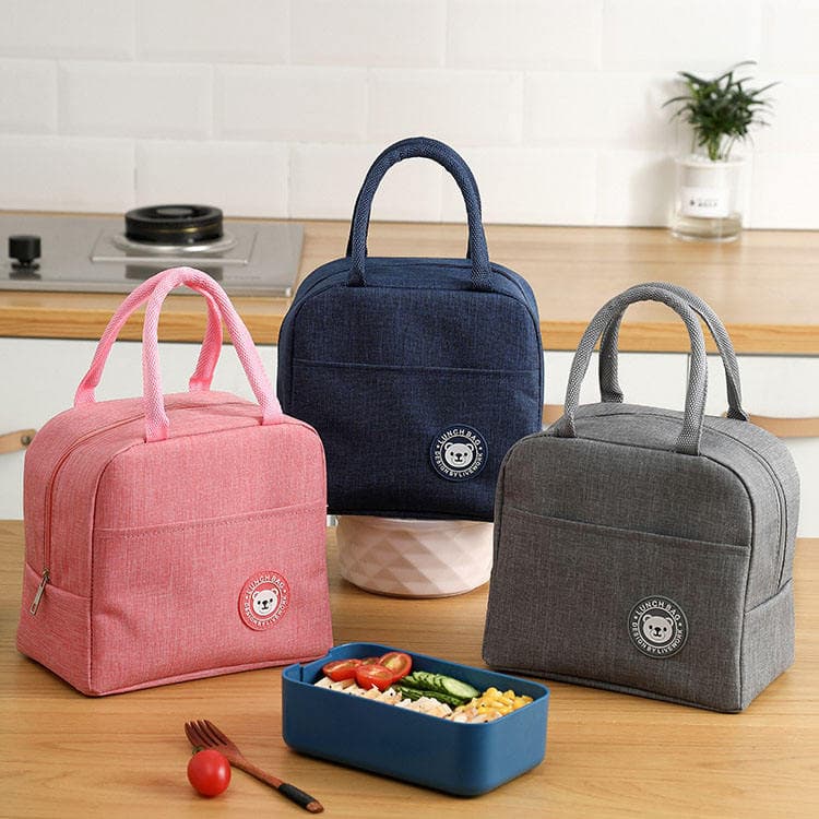 Kit 30 Bolsas Térmicas Portátil Lancheira Térmica Marmita Viagem Escola Academia Passeio