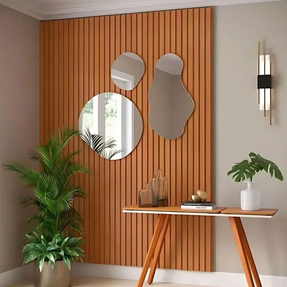 PAINEL RIPADO 270 ALTURA X 300 LARGURA em MDF Revestimento Autocolante
