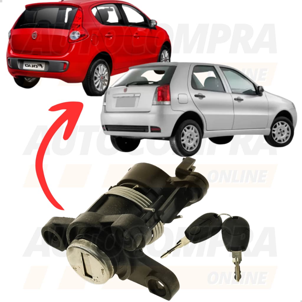 Cilindro do Porta Malas Com Chave Comum Fiat Palio 2004 a 2018