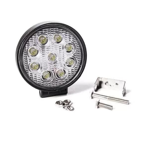 Farol De Milha Auxiliar Led Redondo Carro 12V 24V , UNIVERSAL , Autovex - 1 UNIDADE