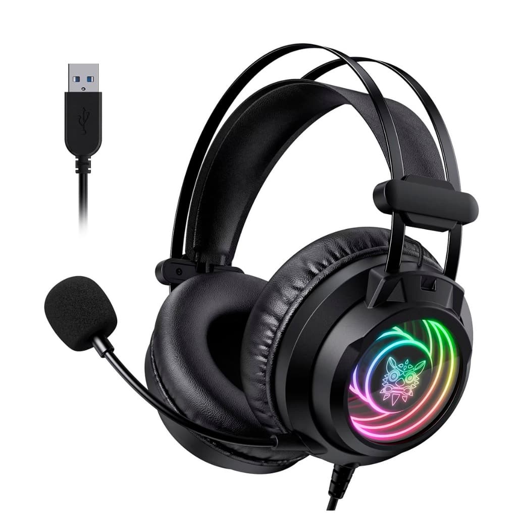 Headset Gamer Profissional Onikuma X80 USB Preto