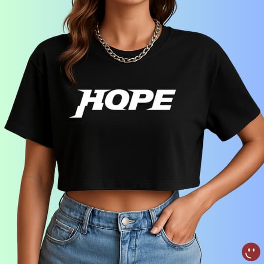 Cropped Do Cantor Rapper BTS Rap Line Hope J-Hope Hoseok 100% Algodão