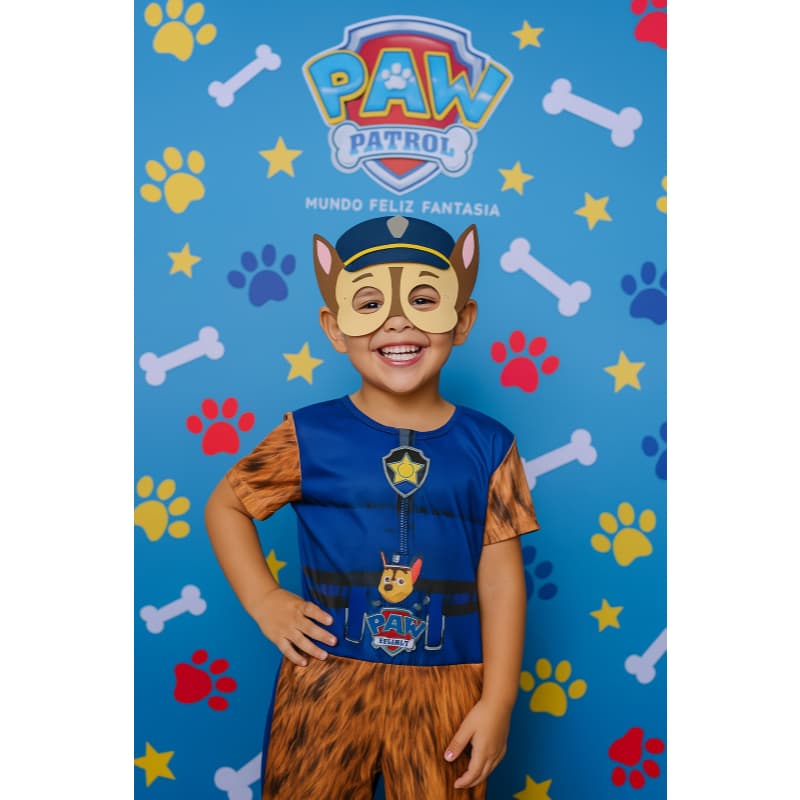 FANTASIA INFANTIL MACACÃO CHASE MENINOS ANIVERÁRIOS FESTAS CARNAVAL