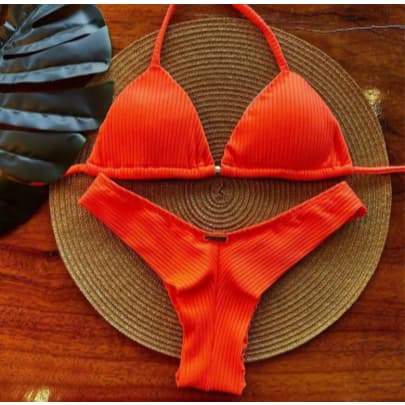 Biquini feminino com BOJO fio duplo cortininha bikini feminino forrado premium praia natação