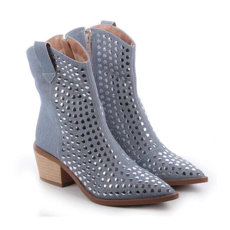 BOTA JEANS CLARO TEXANA, WESTERN SALTO GROSSO.