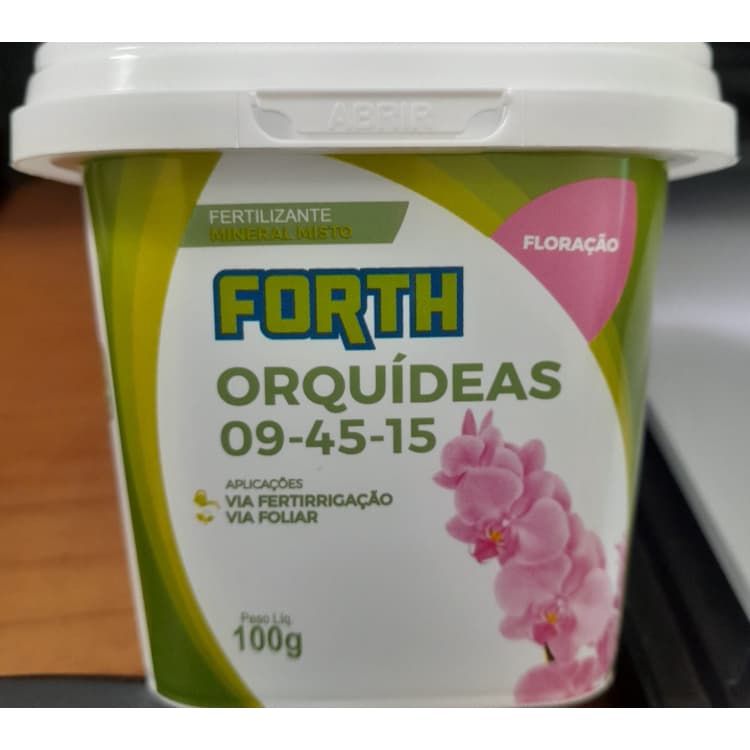 Forth Orquídeas Floração 09-45-15 Fertilizante Mineral Misto 100g
