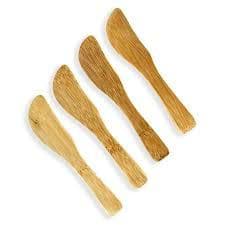 Kit 4 Espatulas bambu