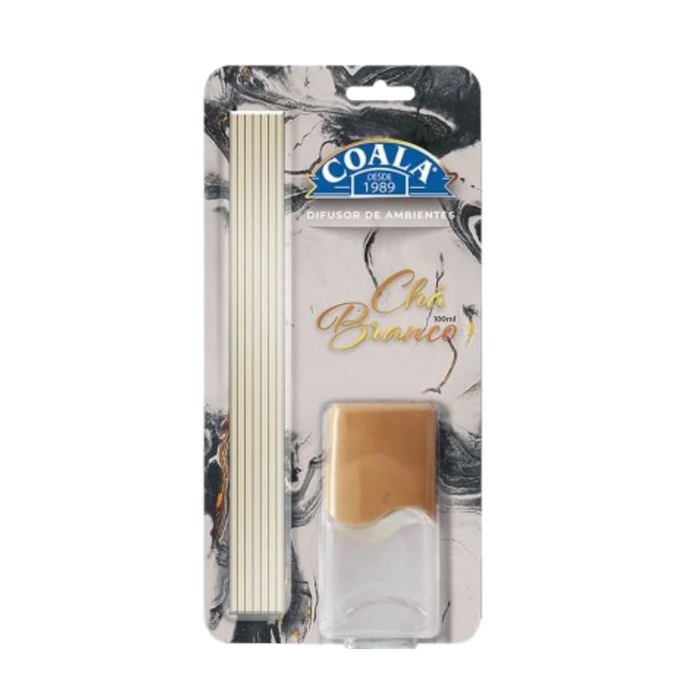 Difusor Aromas Chá Branco 100ml Ambiente Perfume C/ Varetas Aromaterapia Banheiro Escritório Clínica