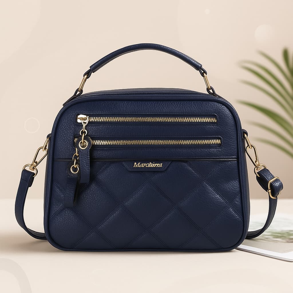 Bolsa Feminina, Bolsa Transversal Compacta e Elegante - 7746
