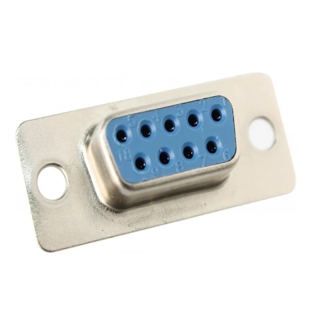 Kit 10 Conector Db9 Fêmea 9 Pinos + 10 Capas Rs232 Serial