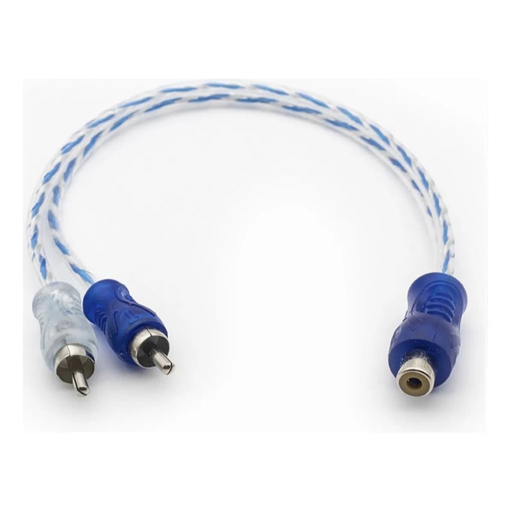 Kit 3 Cabo Y Rca Blindado 2 Macho + 1 Fêmea Injetado 4mm
