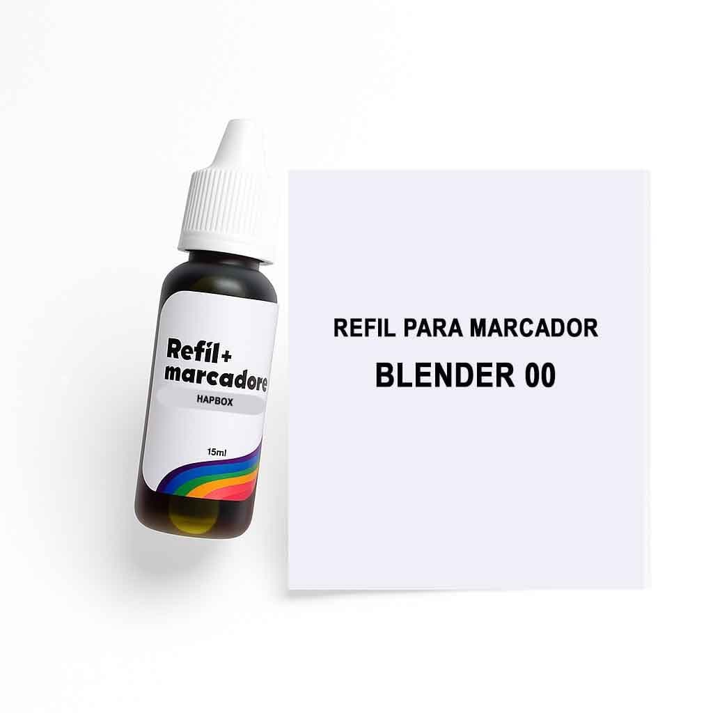 Refil recarga para marcador blender 00 compativel com marcadores ohuhu touch a base de alcool papelaria