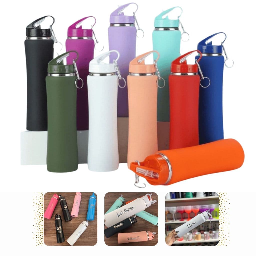 Garrafa Térmico Personalizada Esporte Academia Garrafa Exercicio