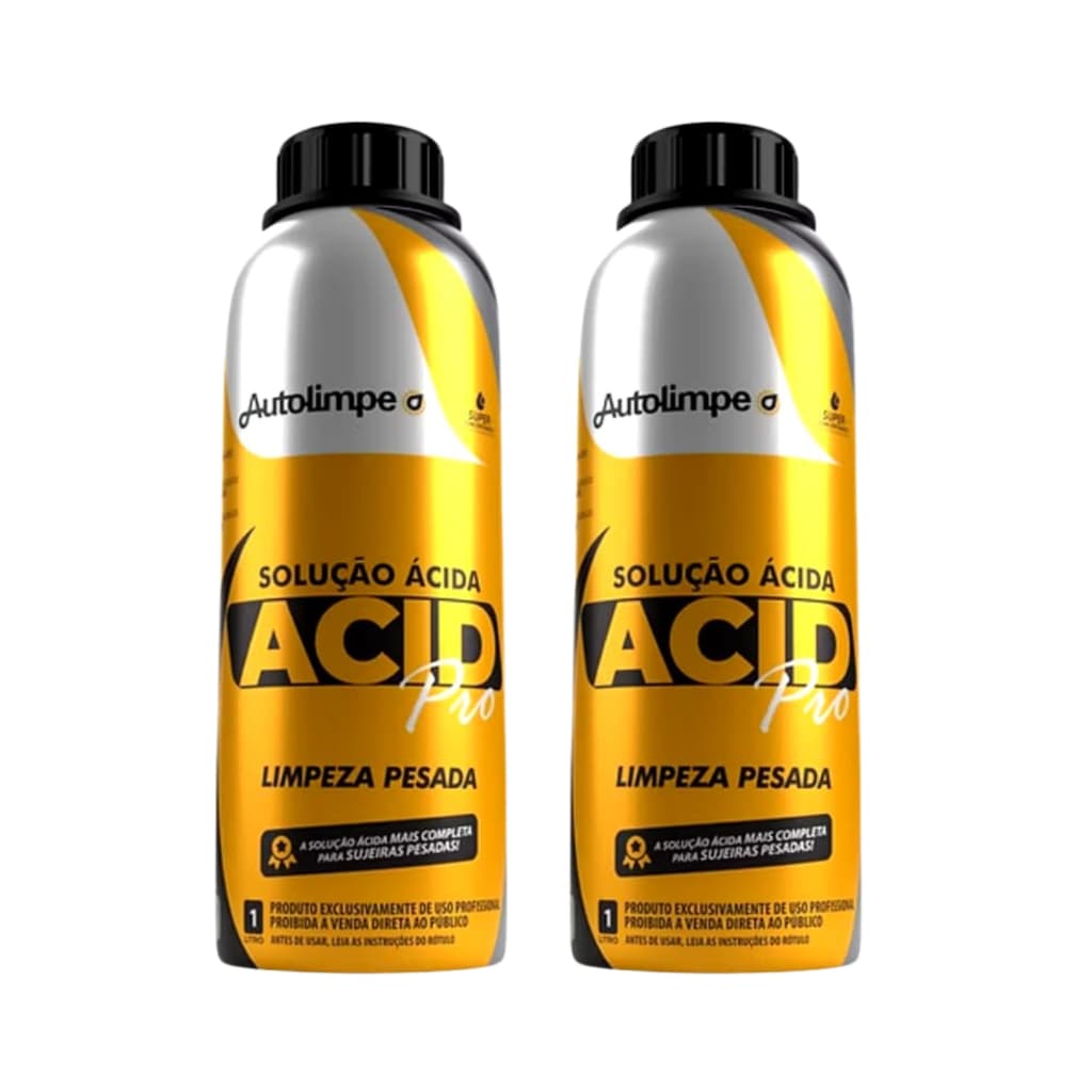 Autolimpe Limpador Multiuso para Limpeza de Escapamentos de Carros, Motos e Caminhões - Acid-pro 1 Litro