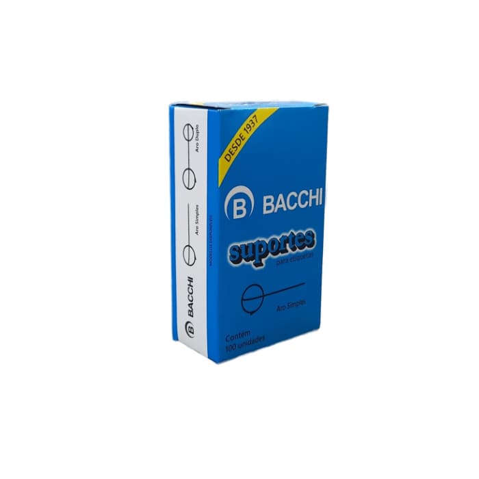 Alfinete Suporte Para Etiquetas Aro Duplo Bacchi 100 Unidade