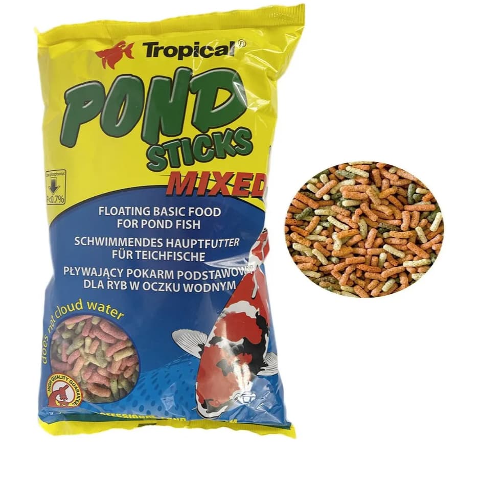 Ração P/ Carpas E Kinguios Tropical Pond Sticks Mixed 90g