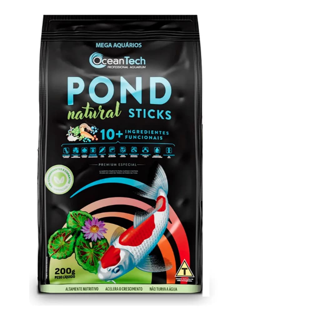 Ração Para Carpas Pond Natural Sticks 200g Ocean Tech Lagos