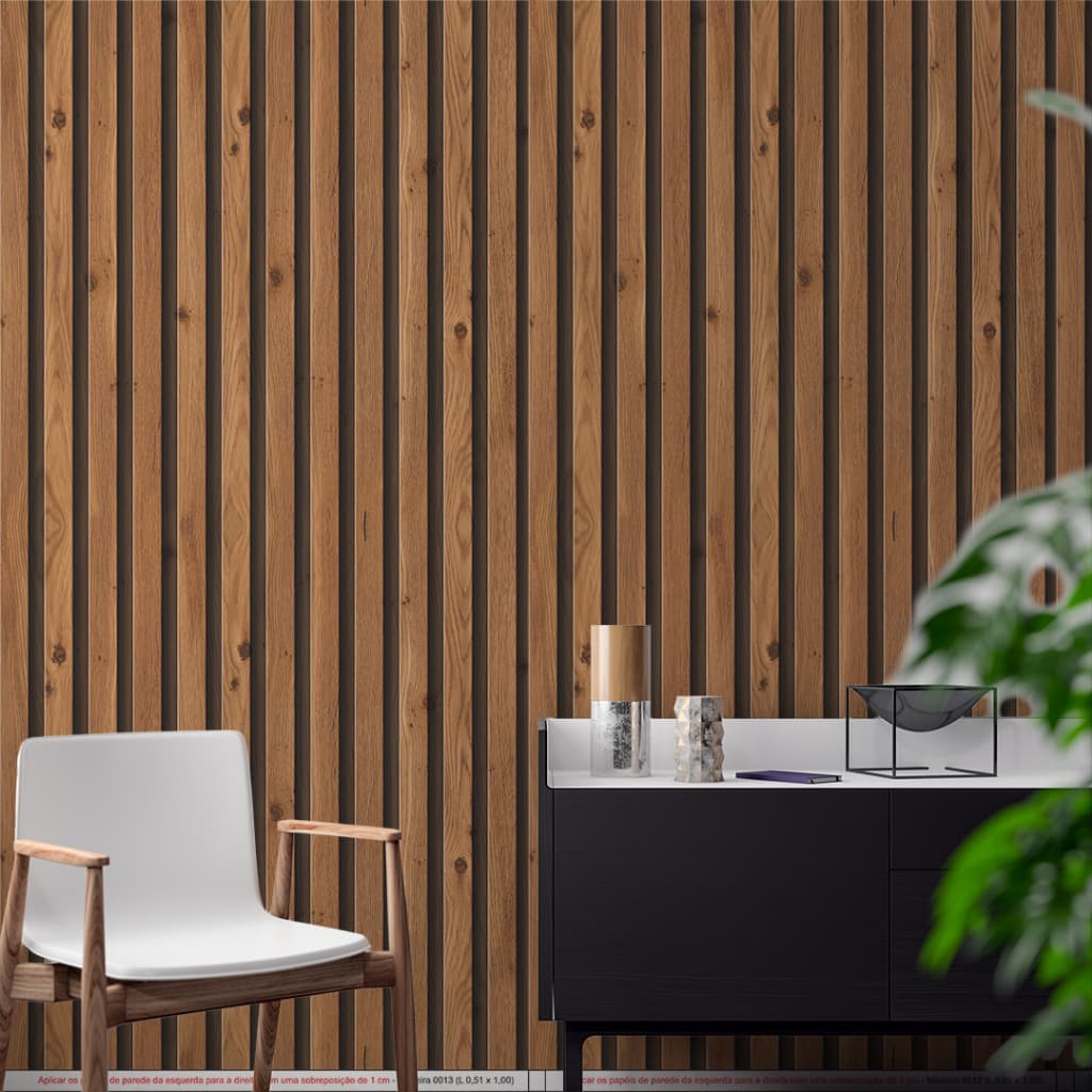 Papel De Parede Adesivo 3D Madeira Autocolante Para Quarto Sala Cozinha e Banheiro