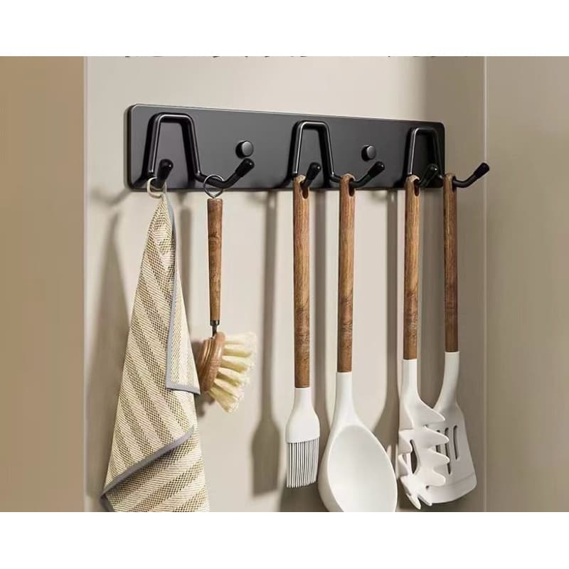 Ganchos Modernos Metal para Parede | Multi-Funcional para Toalhas, Mochilas & Acessórios