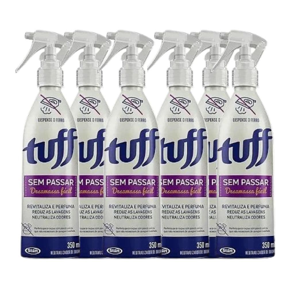Kit 6 Spray Sem Passar 350ml Para Roupas passadas Sem Ferro