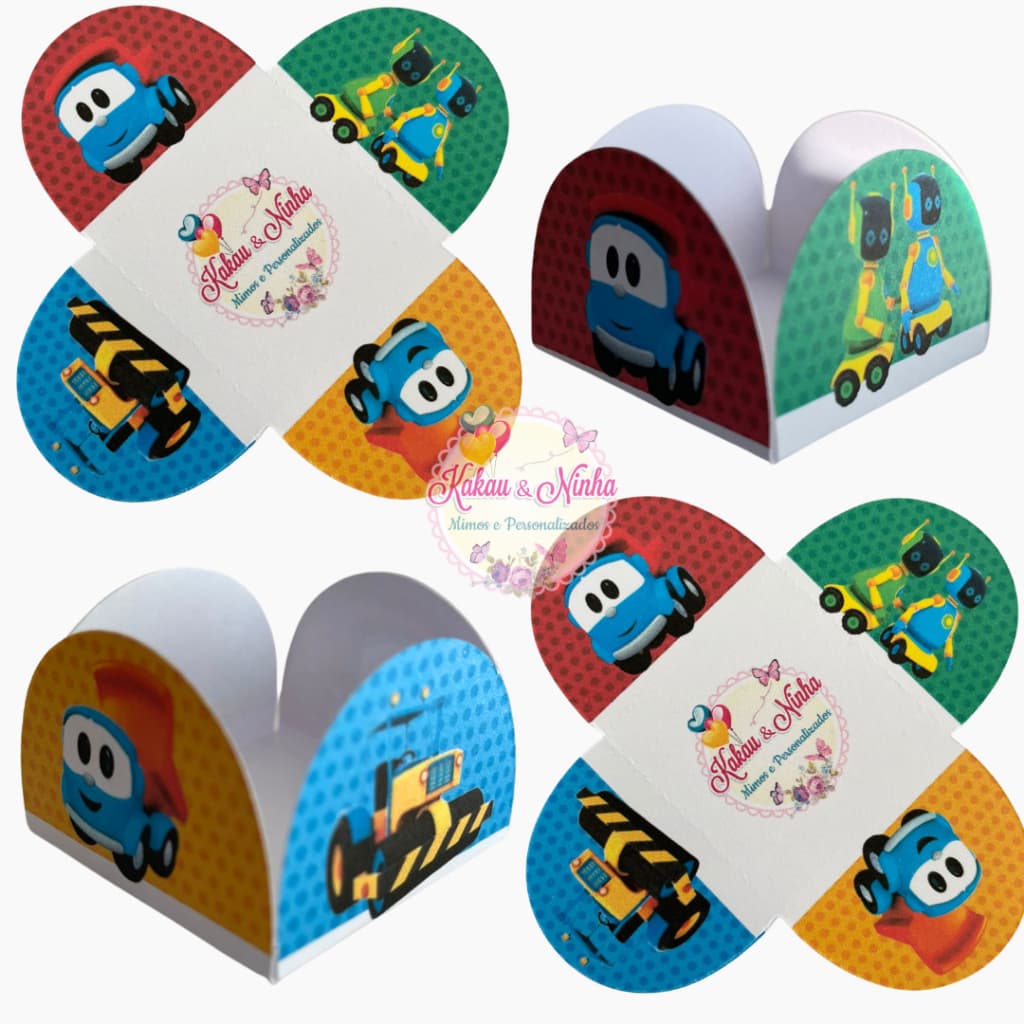 50~300 Forminhas 4 Pétalas Léo o Caminhão Festas Aniversários Forminhas para Doces Confeitaria