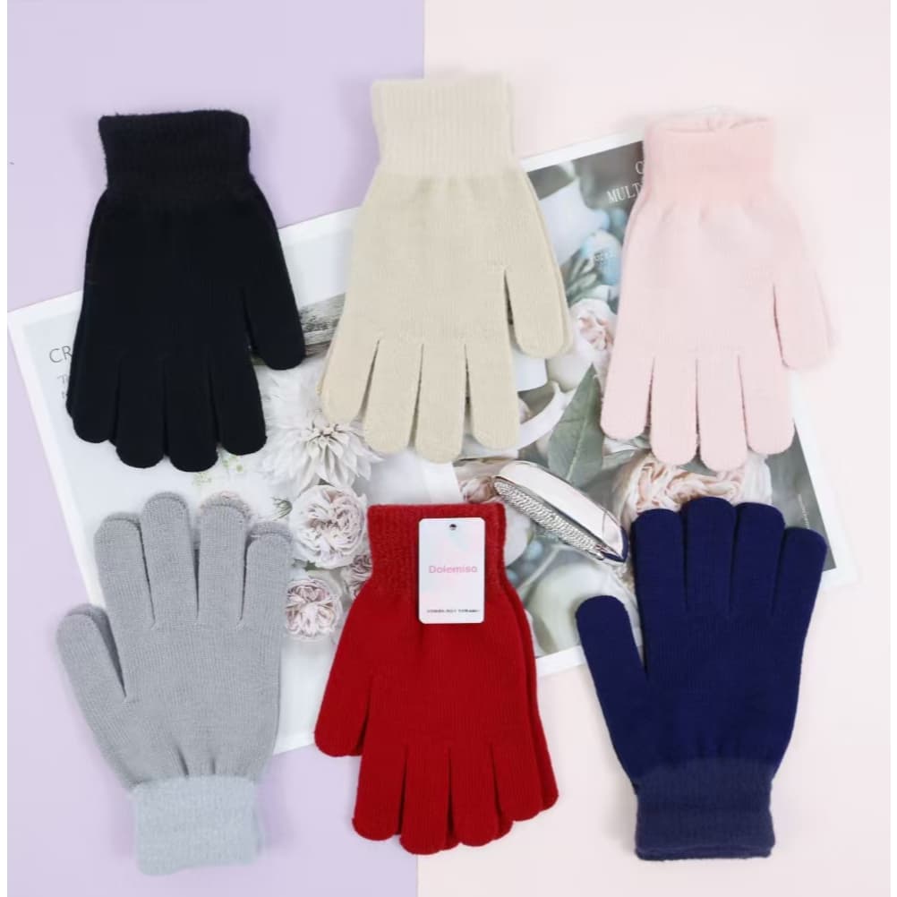Luva Feminina Masculina Adulto  Inverno cor -aleatória
