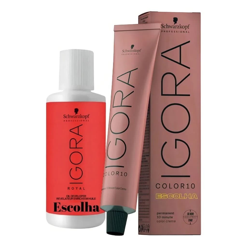 Kit Igora Color 10 60g + OX 60ml (Escolher Cor ) Schwarzkopf