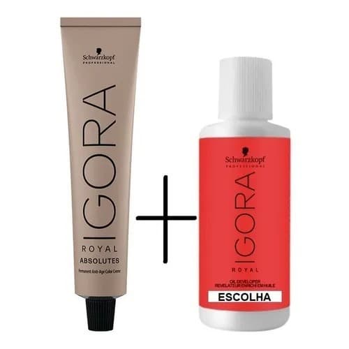 KIT 1 Ox 20 volumes 60 ml + 1  Igora Royal Absolute 7-70 60g