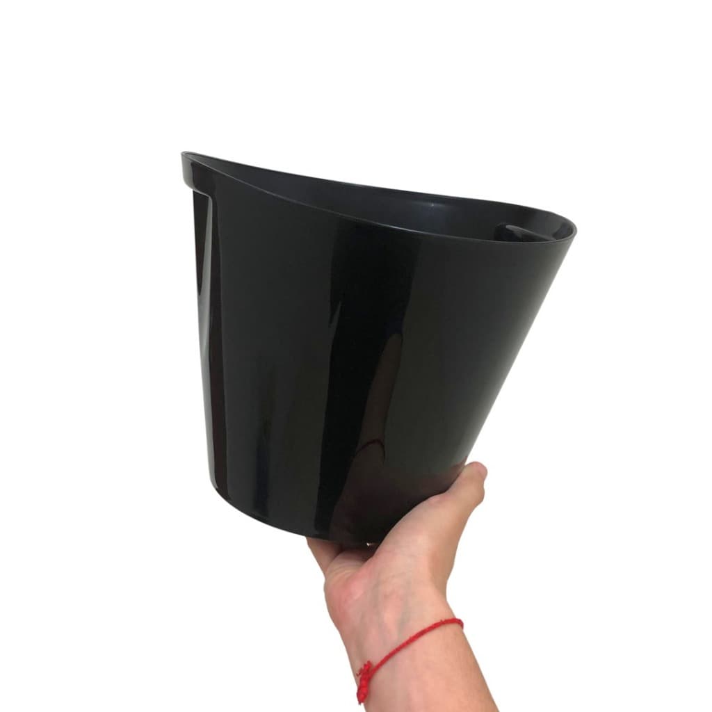 Balde de Gelo 5L Ecologic PRETO Eventos Festa Casamento Reforçado Champanheira Espumante -5 peças kit 5 uni