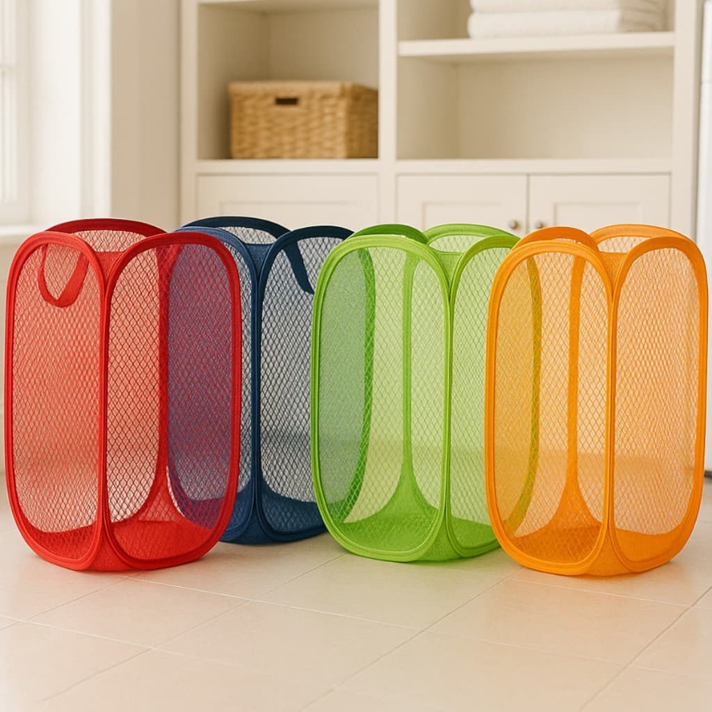 Cesto De Roupas Organizador Multiuso Porta Treco Brinquedos Dobrável