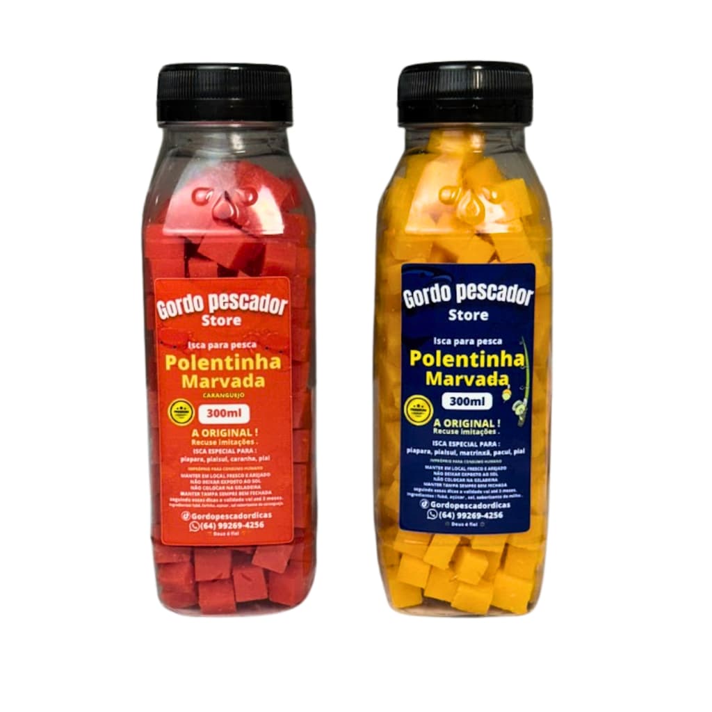 Kit 2 Isca Para Pesca Polentinha Marvada - Gordo Pescador 300ml