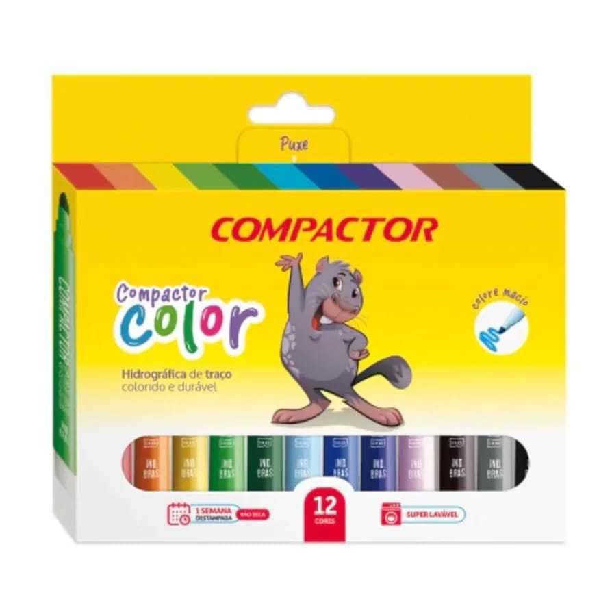 Hidrográfica Compactor Color - 12 Cores