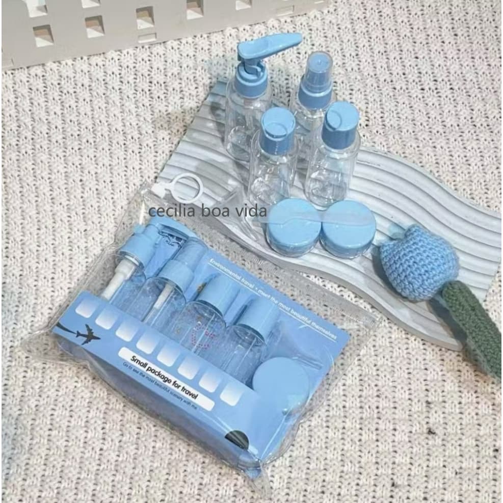 kit de frascos para viagem 11/9peças creme cosméticos pote higiene pessoal