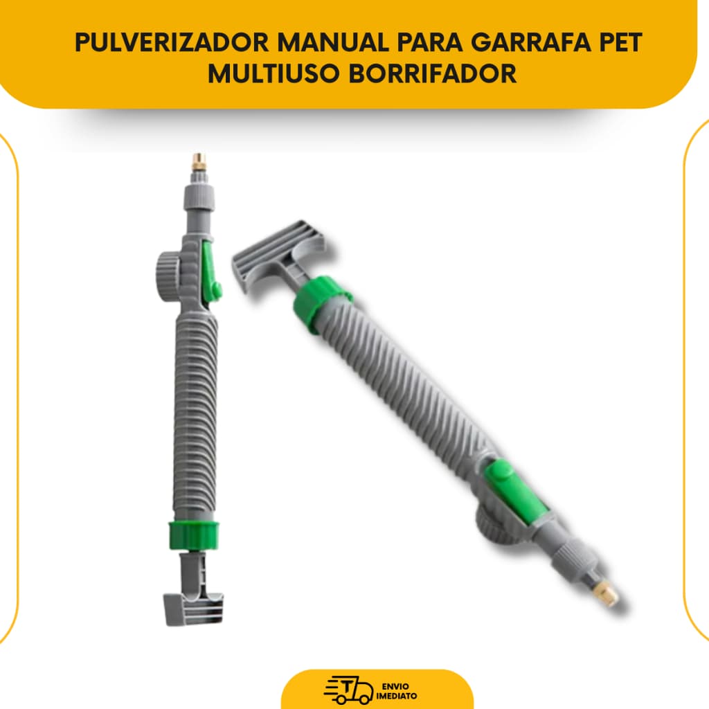 Pulverizador manual compatível com garrafa PET, ideal para jardinagem, limpeza e aplicação de líquid