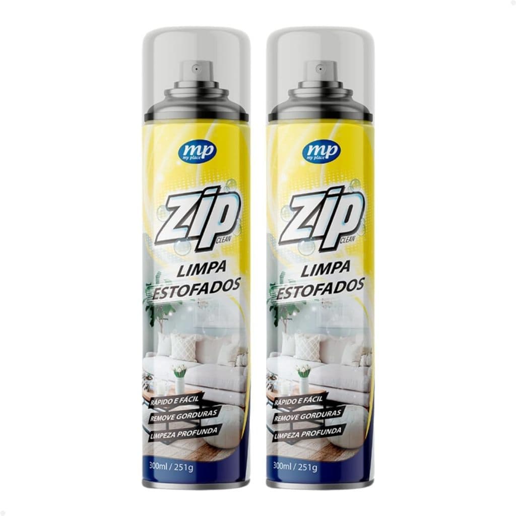 Limpa Estofados Spray Zip Clean Kit Com 2 Unidades 300ml/251g
