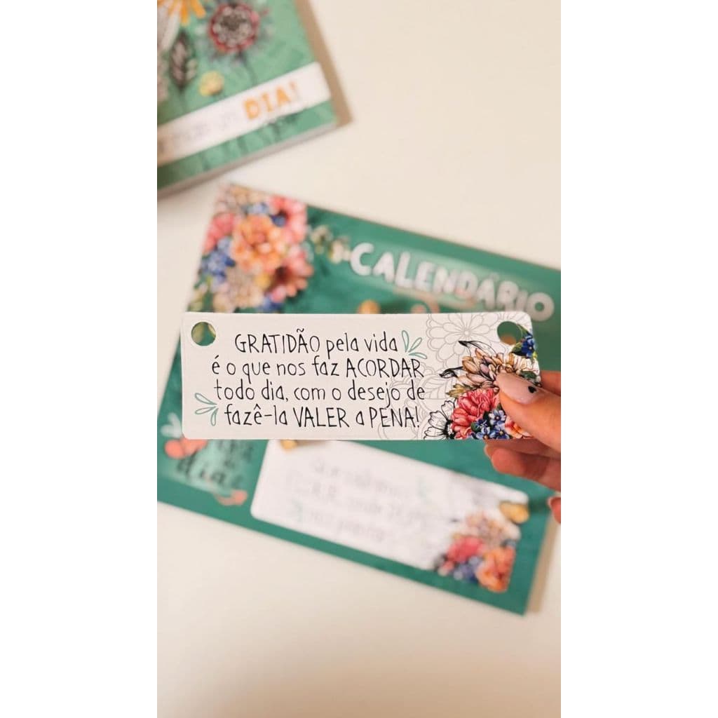 Plaquinhas de Frases para Calendário Permanente de Mesa Diversos Modelos