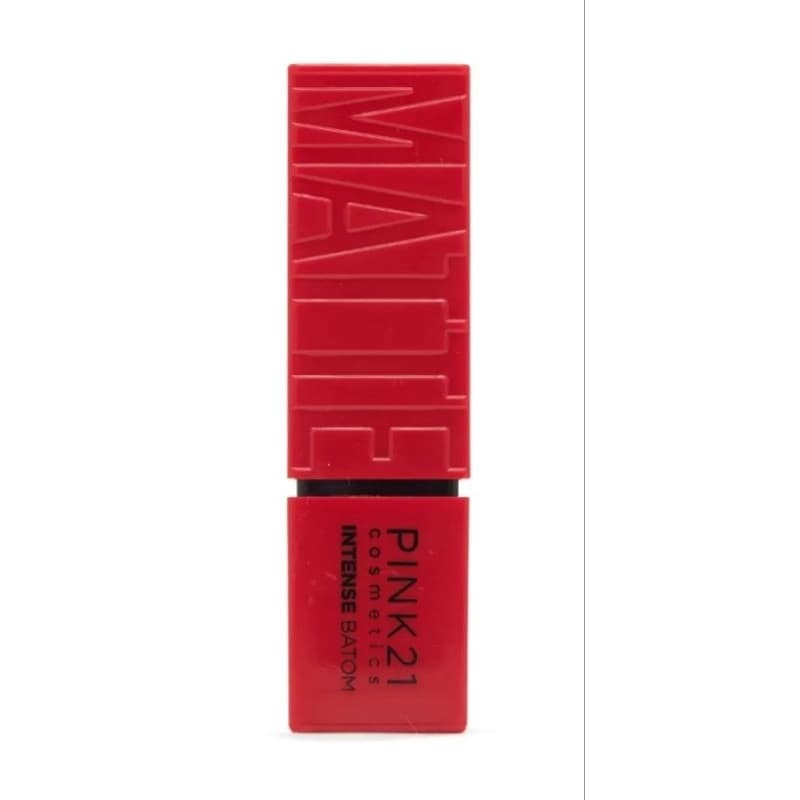 Batom Matte Intense Pink 21-vermelho