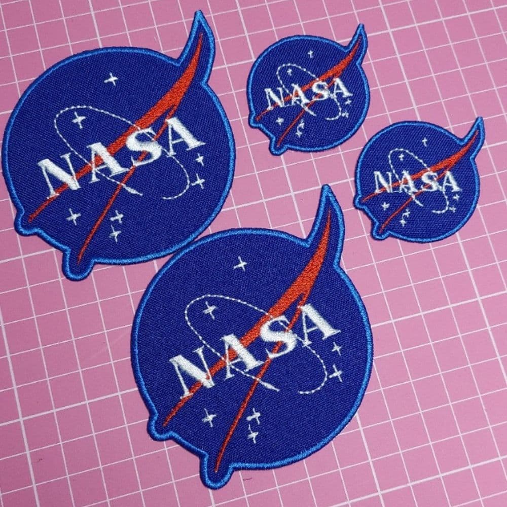 Patch Nasa Aplique Bordado Logo de fácil aplique Termocolante
